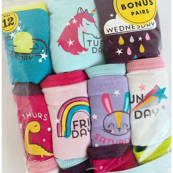 Toddler Girls' Hipsters Briefs 11-pk Set Size12 - Picture 3 of 5